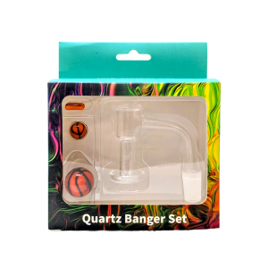 14mm Male Joint Terp Slurper Quartz Banger Basket ball Carb Cap 3 Pc Set - [WSG392]